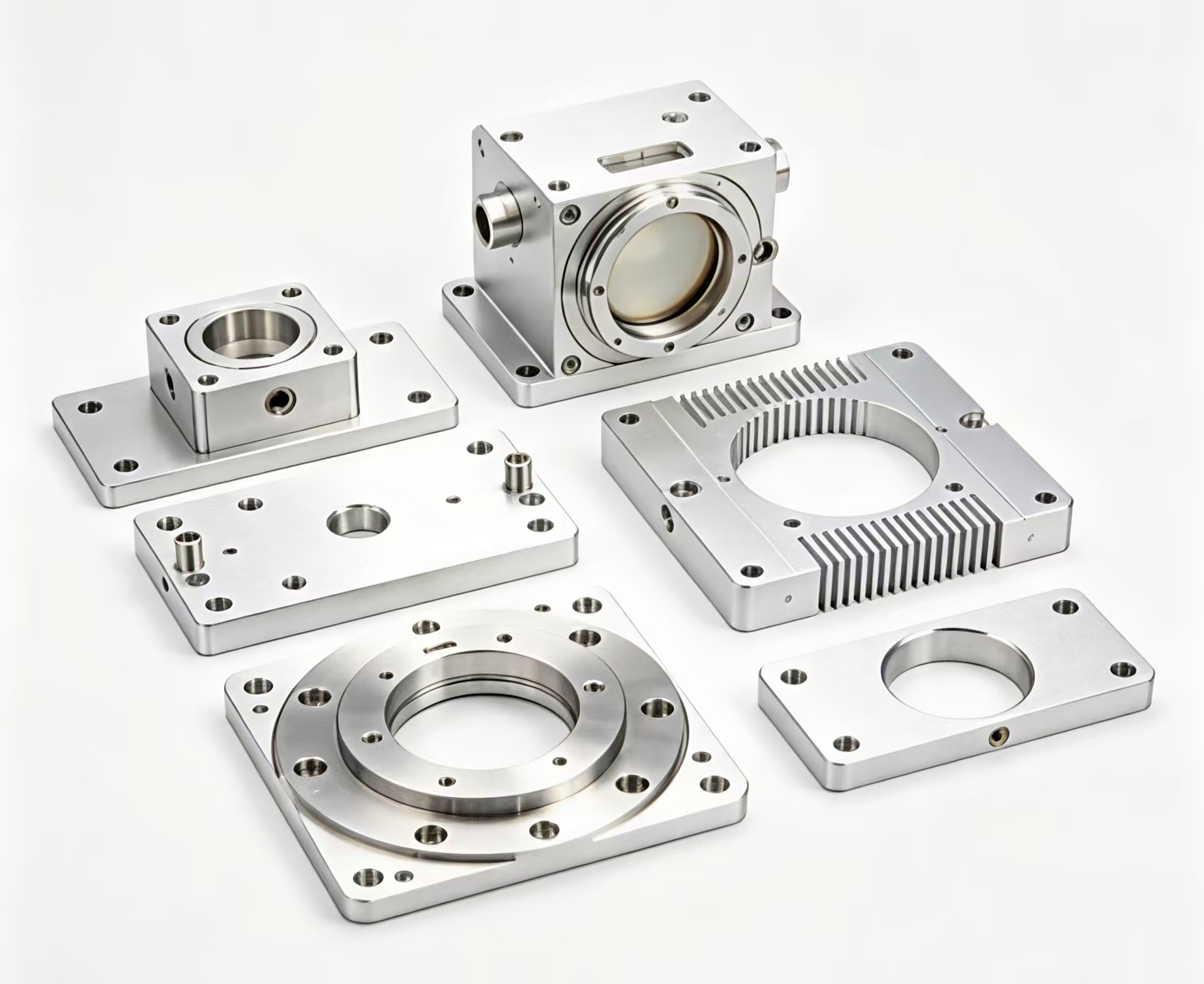 aluminum CNC machining semiconductor equipment custom components