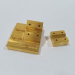 CNC milled brass fixture blocks for automation equipment