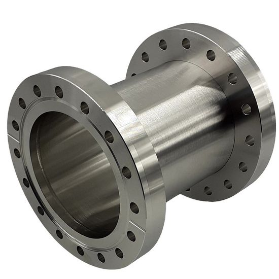 Semiconductor CNC parts vacuum chamber with integrated CF flange ports