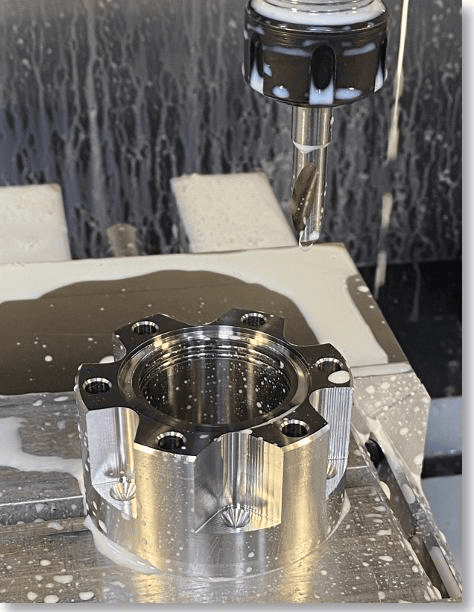 semiconductor vacuum chamber and flange CNC machining vacuum sealing flange